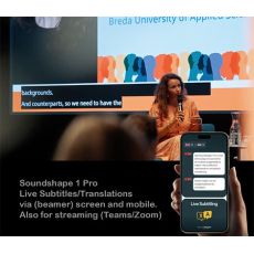 Realtime subtitles/ondertitels op scherm en mobiel